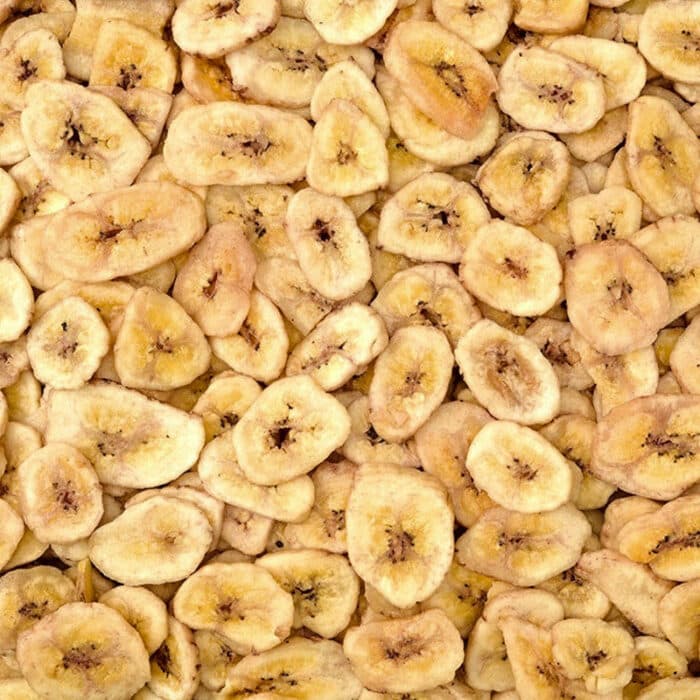 Chips de banane sucrés